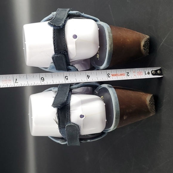 Camper Leather Wedge Sandal EU 38 Hook Loop, US 8 - Picture 5 of 12